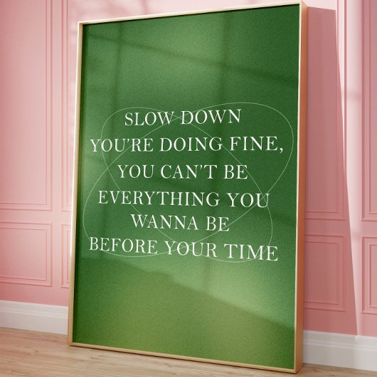 Minimaliste Inspirational Art Mural