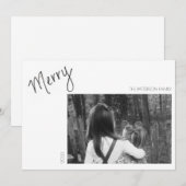 Minimaliste Joyeux - Carte de Vœux Manuscrite (Devant / Derrière)