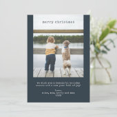 Minimaliste Joyeux Carte photo de Noël (Debout devant)