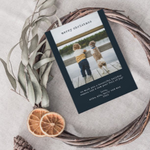 Minimaliste Joyeux Carte photo de Noël