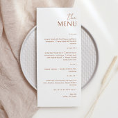 Minimaliste La Carte Menu