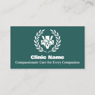 Minimaliste Luxueux Carte de Visite Vétérinaire Pe