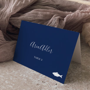 Minimaliste Marine Fish Repas Option Cartes de P