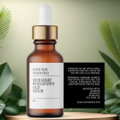 minimaliste moderne blanc noir bouteille étiquette