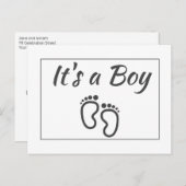 Minimaliste moderne C'est une carte postale Faire- (Devant / Derrière)