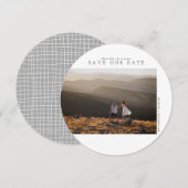 Minimaliste moderne | Enregistrer notre Carte phot (Devant / Derrière)