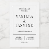 Minimaliste Moderne Fonte De Cire Simple Étiquette (Étiquettes simples)