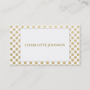 Minimaliste moderne Golden White Vip Carte de visi