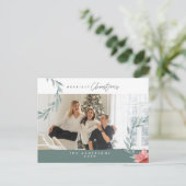 Minimaliste Moderne, Joyeux Noël Famille Carte (Debout devant)