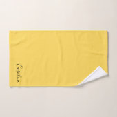 Minimaliste moderne moutarde jaune (Serviette à main)
