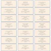 Minimaliste moderne | Peach Étiquettes de adresse (Devant)