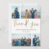 Minimaliste moderne photo Collage Merci Mariage (Devant)