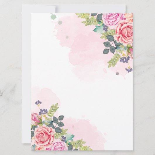 Minimaliste Moderne Simple Mariage Invitations (Dos)