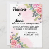 Minimaliste Moderne Simple Mariage Invitations (Devant)