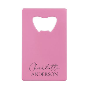Minimaliste Monogramme élégant Nom Rose