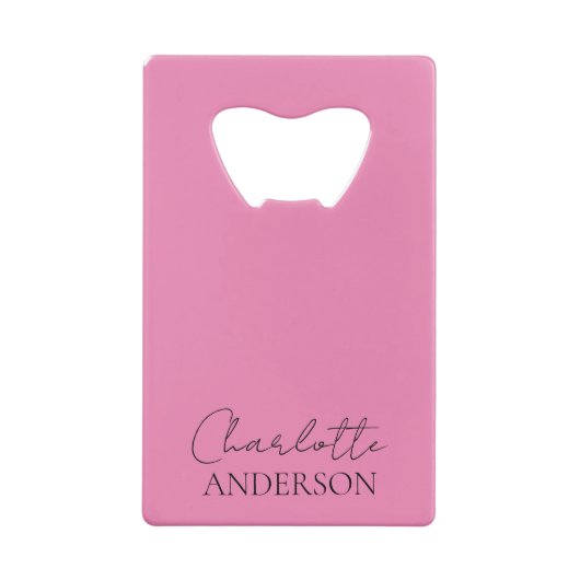 Minimaliste Monogramme élégant Nom Rose (Dos)