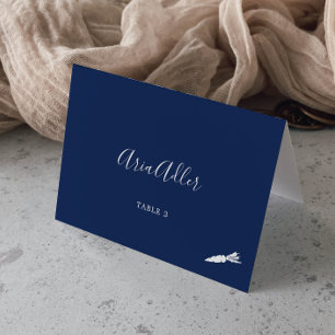 Minimaliste Navy Veggie Mey Option Cartes de Pla