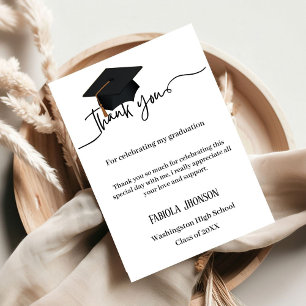 minimaliste noir & blanc merci diplôme