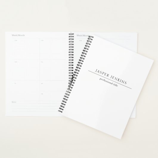Minimaliste Noir et Blanc Moderne (Devant avec enveloppe)