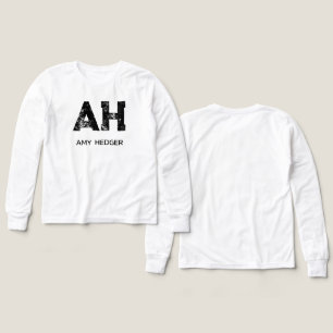 MINIMALISTE NOIR MONOGRAMME À DEUX LETTRES NOM BLA