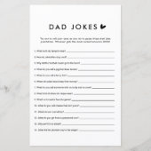 Minimaliste papa plaisante Baby shower cartes de j (Devant)