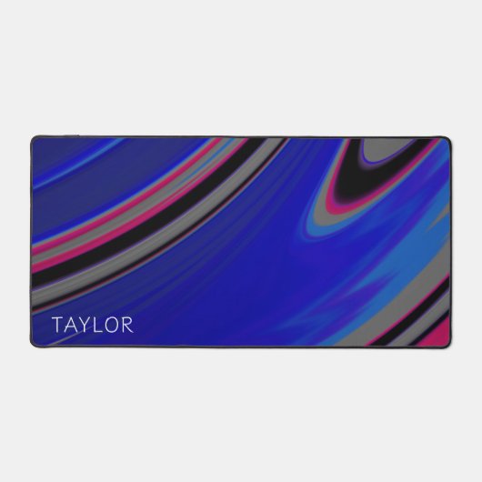 Minimaliste personnalisé Abstrait bleu fractal (Recto)