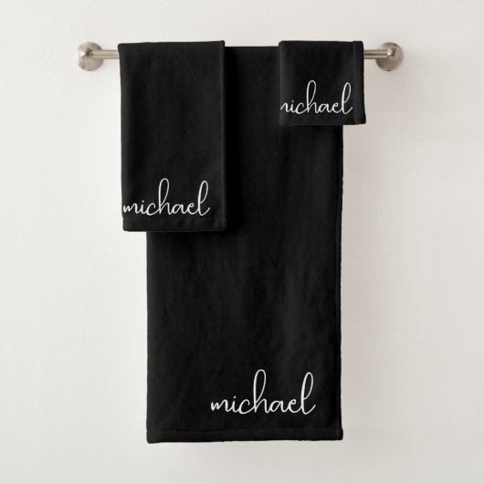 Minimaliste Personnalisé Noir (En situation)