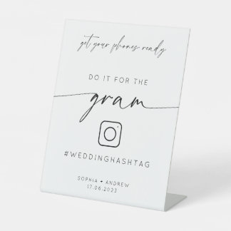Minimaliste Pour Le Signe Gram | Hashtag Mariage