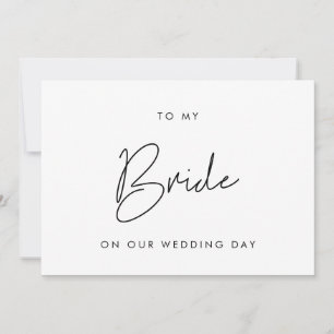 Minimaliste pour ma mariée sur notre carte de jour