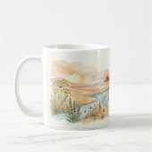 Minimaliste Rivière Paysage Mug Wrap Des (Gauche)