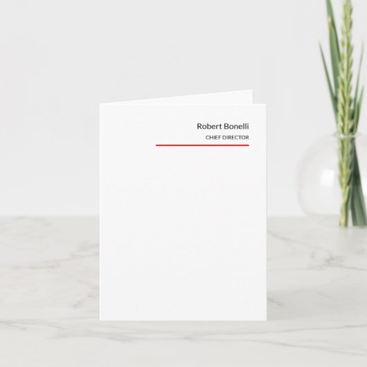 Minimaliste rouge clair moderne (Devant)