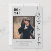 Minimaliste Save the Date (Devant)
