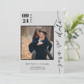 Minimaliste Save the Date (Debout devant)