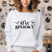 Minimaliste Séjour Éffrayant Halloween Sweatshirt