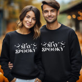 Minimaliste Séjour Éffrayant Halloween Sweatshirt