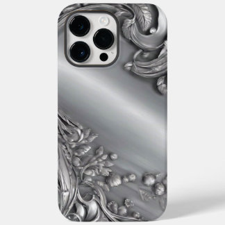 Minimaliste Silver Scroll iPhone 14 Pro Max Coque
