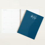 Minimaliste simple à deux monogrammes bleu Turquoi<br><div class="desc">Minimaliste Simple Deux Monogramme turquoise plan bleu parfait comme cadeau pour les patrons,  consultants,  professionnels ou hommes d'affaires.</div>