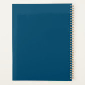 Minimaliste simple à deux monogrammes bleu Turquoi (Dos)