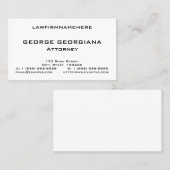 Minimaliste, simple Carte de visite (Devant / Derrière)