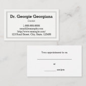 Minimaliste, simple, Carte de visite professionnel (Devant / Derrière)