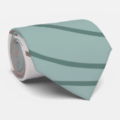 Minimaliste Tan Aqua et Cravate blanc (Roulé)