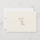 Minimaliste Terraco Simple Élégant RSVP (Dos)