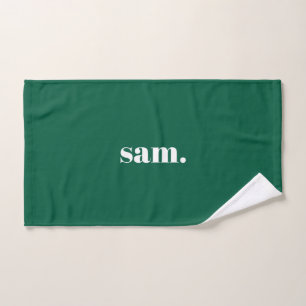 Minimaliste texte personnalisé gras vert