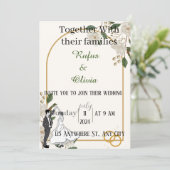 Minimaliste | Tout en un Faire-part de mariage (Debout devant)