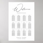 Minimaliste Trouvez Votre Siège 12 Tables Tableau  (Devant)