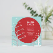 Minimaliste Winter Wonderland Fête Invitation (Debout devant)