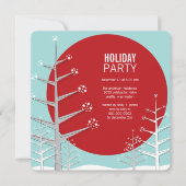 Minimaliste Winter Wonderland Fête Invitation (Devant)