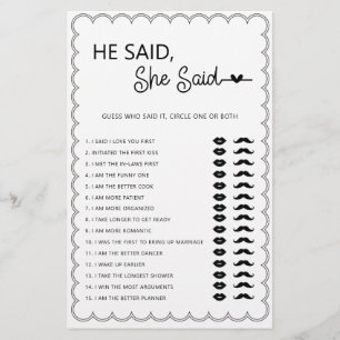 Minimaliste zei dat ze zei dat vrijgezellenfeest g flyer