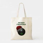 Minimalisten Kommen Vrolijk Kerstfeest, Tote Bag (Achterkant)