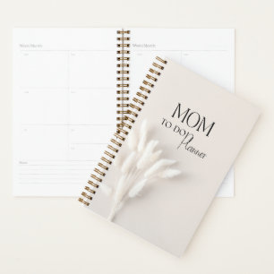 Minimalistic beige mom planner